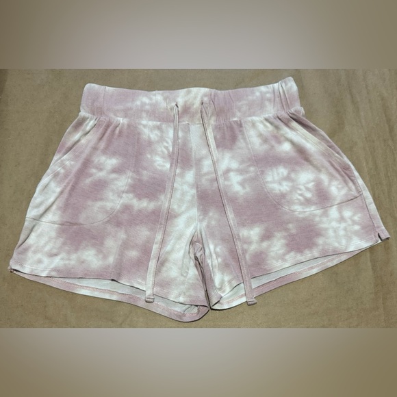 Wildfox Pink/white Tie Dye Stars Shorts Size Small - Picture 2 of 5